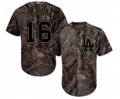 Men's Majestic Los Angeles Dodgers #16 Andre Ethier Authentic Camo Realtree Collection Flex Base MLB Jersey