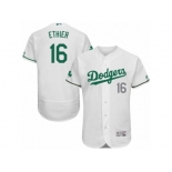 Men's Majestic Los Angeles Dodgers #16 Andre Ethier White Celtic Flexbase Authentic Collection MLB Jersey