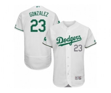 Men's Majestic Los Angeles Dodgers #23 Adrian Gonzalez White Celtic Flexbase Authentic Collection MLB Jersey