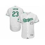 Men's Majestic Los Angeles Dodgers #23 Kirk Gibson White Celtic Flexbase Authentic Collection MLB Jersey