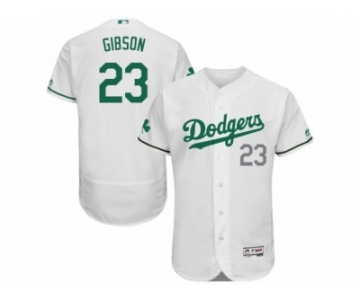 Men's Majestic Los Angeles Dodgers #23 Kirk Gibson White Celtic Flexbase Authentic Collection MLB Jersey