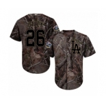 Men's Majestic Los Angeles Dodgers #26 Chase Utley Authentic Camo Realtree Collection Flex Base 2018 World Series MLB Jersey