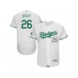 Men's Majestic Los Angeles Dodgers #26 Chase Utley White Celtic Flexbase Authentic Collection MLB Jersey