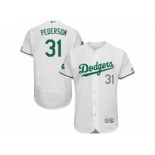 Men's Majestic Los Angeles Dodgers #31 Joc Pederson White Celtic Flexbase Authentic Collection MLB Jersey