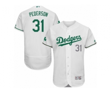 Men's Majestic Los Angeles Dodgers #31 Joc Pederson White Celtic Flexbase Authentic Collection MLB Jersey