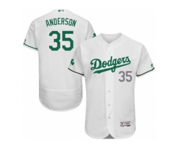 Men's Majestic Los Angeles Dodgers #35 Brett Anderson White Celtic Flexbase Authentic Collection MLB Jersey