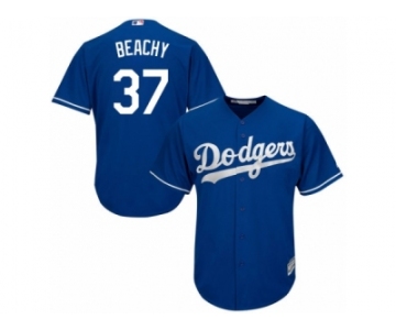 Men's Majestic Los Angeles Dodgers #37 Brandon Beachy Replica Royal Blue Alternate Cool Base MLB Jersey