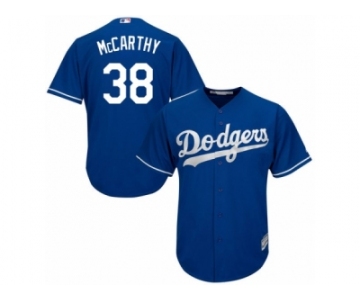 Men's Majestic Los Angeles Dodgers #38 Brandon McCarthy Replica Royal Blue Alternate Cool Base MLB Jersey