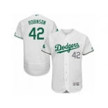 Men's Majestic Los Angeles Dodgers #42 Jackie Robinson White Celtic Flexbase Authentic Collection MLB Jersey