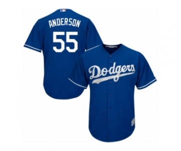 Men's Majestic Los Angeles Dodgers #55 Joe Blanton Replica Royal Blue Alternate Cool Base MLB Jersey