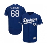 Men's Majestic Los Angeles Dodgers #68 Ross Stripling Royal Blue Flexbase Authentic Collection MLB Jersey