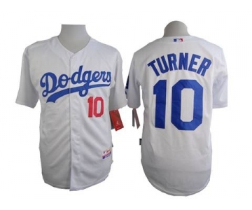 mlb jerseys los angeles dodgers #10 turner white