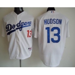 mlb jerseys los angeles dodgers #13 hudson white W