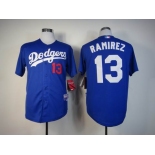 mlb jerseys los angeles dodgers #13 ramirez blue[ramirez]