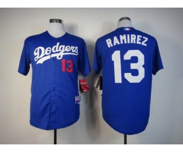 mlb jerseys los angeles dodgers #13 ramirez blue[ramirez]