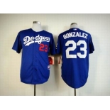 mlb jerseys los angeles dodgers #23 gonzalez blue[gonzalez]