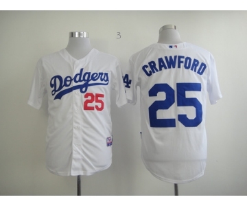 mlb jerseys los angeles dodgers #25 crowford white