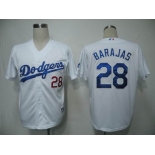 mlb jerseys los angeles dodgers #28 barajas white