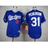 mlb jerseys los angeles dodgers #31 pederson blue