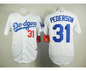 mlb jerseys los angeles dodgers #31 pederson white