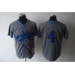 mlb jerseys los angeles dodgers #4 herman m&n grey