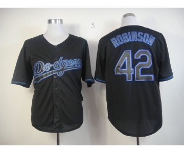 mlb jerseys los angeles dodgers #42 robinson black[fashion]