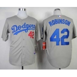 mlb jerseys los angeles dodgers #42 robinson grey[2014 new]