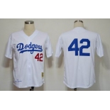 mlb jerseys los angeles dodgers #42 robinson white[1955]