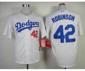 mlb jerseys los angeles dodgers #42 robinson white[2014 new]