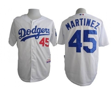 mlb jerseys los angeles dodgers #45 martinez white