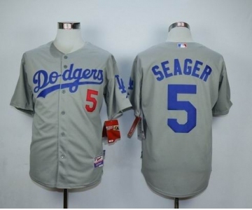 mlb jerseys los angeles dodgers #5 corey seager grey