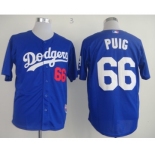 mlb jerseys los angeles dodgers #66 puig blue[cool base]