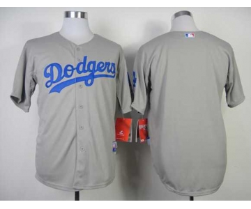 mlb jerseys los angeles dodgers blank grey[2014 new]