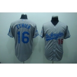 mlb los angeles dodgers #16  ethier grey(cool base)