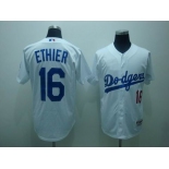 mlb los angeles dodgers #16 ethier white