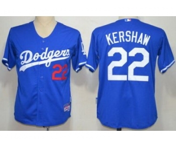 mlb los angeles dodgers #22 clayton kershaw blue