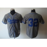 mlb los angeles dodgers #32 koufax m&n grey