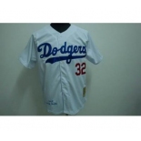 mlb los angeles dodgers #32 koufax white