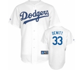 mlb los angeles dodgers #33 Dewitt white