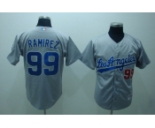 mlb los angeles dodgers #99 ramirez grey