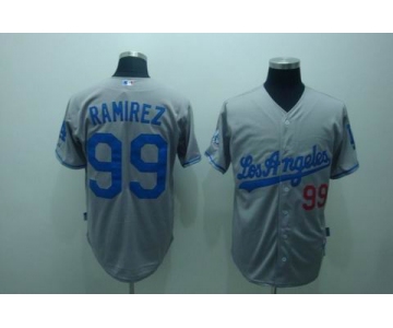 mlb los angeles dodgers #99 ramirez grey(cool base)