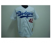 mlb los angeles dodgers jackie #42 m&n white