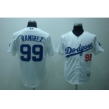 mlb los angeles dodgers ramirez #99 white