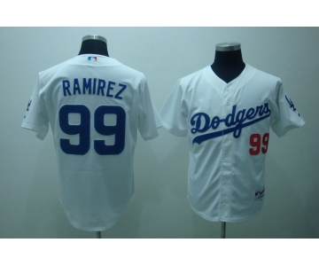 mlb los angeles dodgers ramirez #99 white