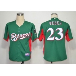 MLB Jerseys Milwaukee Brewers 23# Weeks Green