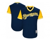 Men's 2017 Little League World Series Milwaukee Brewers Navy Jersey