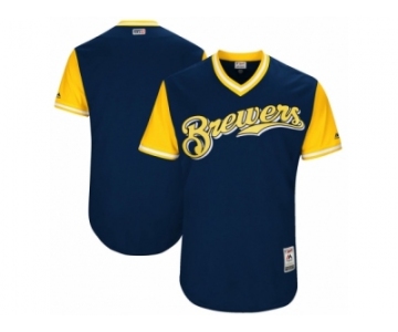 Men's 2017 Little League World Series Milwaukee Brewers Navy Jersey