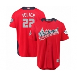 Men's Majestic Milwaukee Brewers #22 Christian Yelich Game Red National League 2018 MLB All-Star MLB Jersey