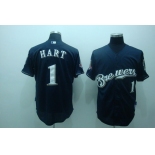 mlb Milwaukee Brewers #1 hart blue