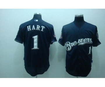 mlb Milwaukee Brewers #1 hart blue